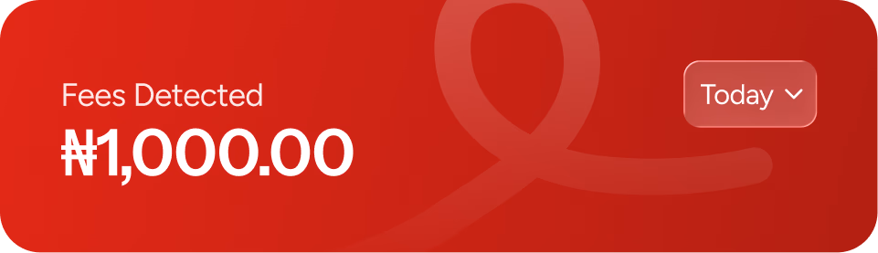 Fees detected: ₦1,000.00