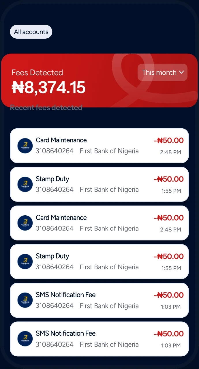 Fee Transparency preview